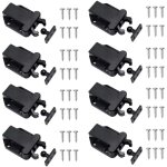 Ahlsen - 8 pièces loquets à libération tactile loqueteau pousse lache loquets de porte non magnétiques ... Ahlsen - 8 pièces loquets à libération tactile loqueteau pousse lache loquets de porte non magnétiques ...