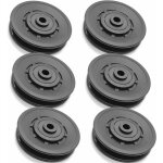 Ahlsen 90 mm roulement poulie musculation nylon, roue de cable poulie universelle pour appareils gym, ...