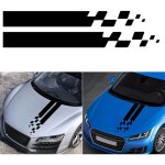 Autocollant en vinyle pour capot de voiture pour voiture auto racing sport corps jupe toit capot pare ...
