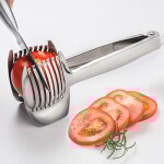 Coupe pince coupe tomate assistant trancheur avec manche long support  pince  fruit rond uniformment ...