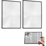 Loupes de cartes 3x (300%) feuilles de loupe fresnel loupe de page pour personnes ages vieux pre mre ...