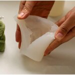 Ahlsen - moules pour bougies en silicone, 3d bouddha moule � bougie diy candle making moule en silicone ...
