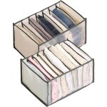 Ahlsen - organisateur de tiroir � v�tements, bo�te de rangement en maille pliable, organisateur de placard ...
