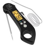 Ahlsen - thermomètre à viande numérique étanche à lecture instantanée avec rétroéclairage de sonde pliable ... Ahlsen - thermomètre à viande numérique étanche à lecture instantanée avec rétroéclairage de sonde pliable ...