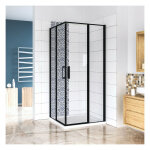 Aica sanitaire - aica cabine de douche 100x100x185cm en verre anticalcaire cabine de douche carre profil ...
