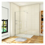 Aica paroi de douche 70x190cm paroi de douche � l'italienne avec une barre de stabilisation extensible ...
