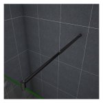 Aica sanitaire - aica barre de stabilisation extensible 70 - 120cm noir mat