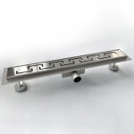 Aica sanitaire - aica caniveau de douche italienne 100 cm grec en acier inoxydable 100% sus304 siphon ...