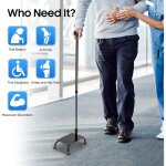 Aide � l'escalier pour personnes �g�es, aide � la marche pour personnes �g�es, canne r�glable en hauteur ...