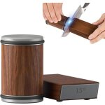 Aiguis de couteaux � roulettes, avec un diamant industriel de 15 et 20 degr�s pour l'aff�tage des couteaux, ...