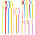 Aiguilles  coudre 40pcs aiguilles  coudre en plastique  gros chas outils de tissage pour projets d'artisana ...