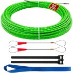 Aiguille electricien 30 m - tire fils electrique, tire cable, spirale rétractable, tire fil, ressort ... Aiguille electricien 30 m - tire fils electrique, tire cable, spirale rétractable, tire fil, ressort ...