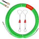 Aiguille electricien, 50m tire fil electrique 4, 5mm diamtre tire fils electrique, avec 2 tte guidage, ...