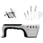 Aiguiseur couteaux, 4 en 1 affuteur couteau professionnel, eguiseur de couteau pour ciseaux et couteaux ...