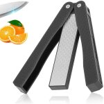 Aiguiseur couteaux, affuteur de couteaux, diamant double face pierre aiguiser, affteur diamant pliable ...