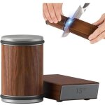 Aiguiseur couteaux diamant 15� / 20� - syst�me roulettes pour couteaux de cuisine (pr�cision professionnelle) ...