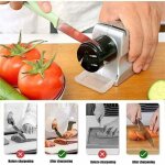 Aiguiseur couteaux electriques, aiguiseur de couteaux de cuisine, base anti - drapante postuler  couteaux ...