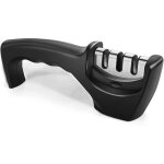 Aiguiseur de couteau, aiguiseur de lame, aiguiseur manuel  3 niveaux pour polir, affter et rparer ...