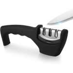 Aiguiseur de couteaux manuel professionnel, outil d'aff�tage de couteaux avec poign�e ergonomique et ...