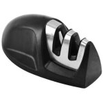 Aiguiseur de cuisine(noir) professionnel 2 en 1 manuel aiguiseur pour couteaux en acier inoxydable et ...