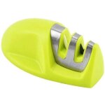 Aiguiseur de cuisine(vert) professionnel 2 en 1 manuel aiguiseur pour couteaux en acier inoxydable et ...