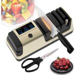 Aiguiseur �lectrique professionnel 5 en 1 avec �cran lcd, aiguiseur de ciseaux � 3 vitesses et abrasifs ...