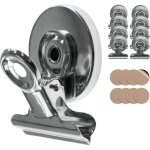 Aimants avec clips / pinces � 8x pinces magn�tiques � pinces avec autocollant anti - rayures � aimants ...