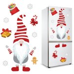 Aimants de nol pour rfrigrateur, dcorations nol magntique, autocollants magntiques de pre nol, ...