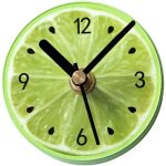 Aimant pour r�frig�rateur aimant pour r�frig�rateur horloge murale ronde motif citron vert
