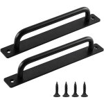 Poignee porte coulissante, 2 pi�ces poign�e de porte grange, poign�e de porte en noire, poign�es de porte ...