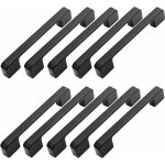 Aiperq 10pcs poign�e meuble entraxe 96mm - poign�e porte cuisine noire poignee barre meuble poignee de ...