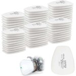 Aiperq lot de 60 filtres en coton 3m, filtre pour masque complet, filtre à insertion 5n11 cn, filtre ... Aiperq lot de 60 filtres en coton 3m, filtre pour masque complet, filtre à insertion 5n11 cn, filtre ...