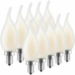 Aiperq ampoule led e14 � filament, lot de 10 ampoules flamme, 4 watts consomm�s equivalence incandescence ...