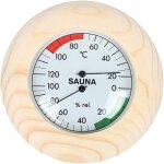 Aiperq bois massif 2 en 1 thermom�tre de sauna et hygrom�tre accessoires de sauna pour piscines int�rieures ...