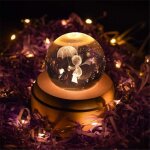 Aiperq - bo�te � musique rotative 3d en bois petit prince lune - d�coration de la maison