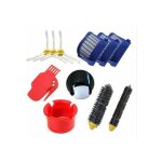Aiperq - kit de irobot roomba aspirateur robot roue avant + filtre + brosse latrale pour 600 536 551 ...