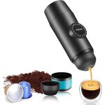 Aiperq - machine  caf portable - machine  expresso de voyage - pour voiture et camping 12v - compatible ...