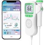 Aiperq - moniteur de frquence cardiaque doppler f?tal pour bb pour grossesse 50 - 240 bpm plage de ...