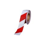 Promotion ruban de signalisation rouge et blanc bande reflechissante autocollante avertissement de la ...
