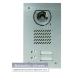 Platine de rue 10 boutons encastr�e - 2 rang�es hauteur 316mm pa10b aiphone 100904