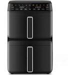 Air fryer 2 compartiments, 11 programmes pr�d�finis, panier en m�tal antiadh�sif, contr�le de temp�rature ...