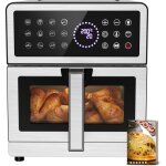 Air fryer 8l xxl friteuse sans huile haut / bas �l�ment chauffant, airfryer visuelle lumi�re int�gr�e ...