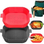 Air fryer accessoires moule en silicone - plat pour air fryer moule 20cm r�utilisable panier friteuse ...