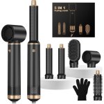 Airbrush 5 en 1 air styler pro air brush 5 en 1, airbrush cheveux 5 en 1 avec seche cheveux, brosse soufflante ...