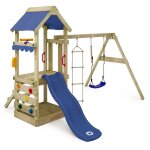 Wickey - aire de jeux freshflyer avec balançoire & toboggan, maison sur pilotis avec bac à sable, échelle ... Wickey - aire de jeux freshflyer avec balançoire & toboggan, maison sur pilotis avec bac à sable, échelle ...