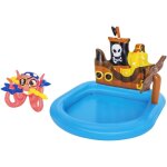 Bestway - aire de jeux pataugeoire bateau teuf teuf 140 x 130 x 104 cm