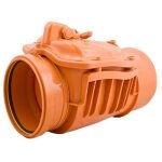 Airfit - clapet anti - retour 50125rk dn 125, avec fermeture manuelle suppl�mentaire, orange