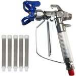 Airless pistolet peinture haute pression buse si�ge + 5 x airless peinture pistolet filtre