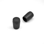 Ajile - embout enveloppant rond diam�tre 20 mm pour usage intensif noir