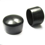 Ajile - embout flexible enveloppant noir pour tube de diam. 42 mm